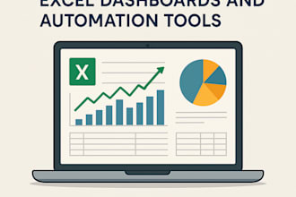 create professional excel dashboards and automation tools