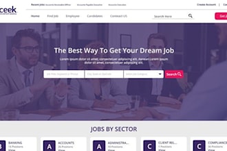 design recruitment website job board platform for staffing agency