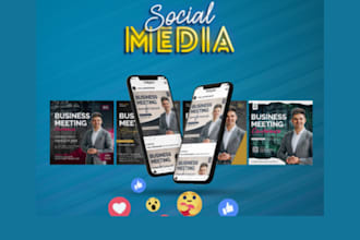 custom event graphics for social media, event promotion and spring festival