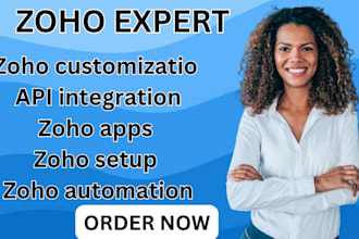 do zoho customization, API integration, zoho apps setup and automation