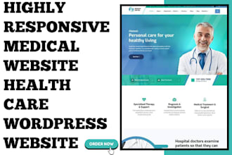 design highly responsive medical website healthcare website pharmacy website
