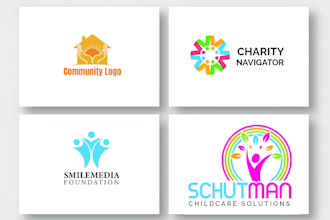 do modern nonprofit, community, charity, foundation logo or any graphics design