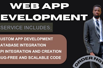 develop a custom web application bug free code custom API