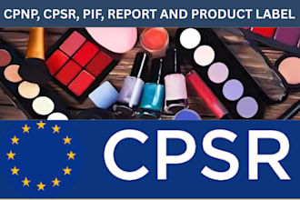 write gpsr,sds,pif,cpsr,product label toxicology report