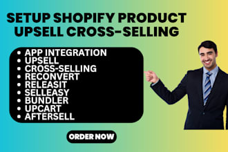 setup shopify upsell cross sell selleasy releasit upcart bundler aftersell apps