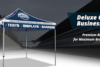 design and deliver 10x10 custom canopy tent for trade show events