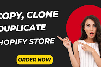 duplicate,copy ,clone shopify store design, clone copy shopify website design