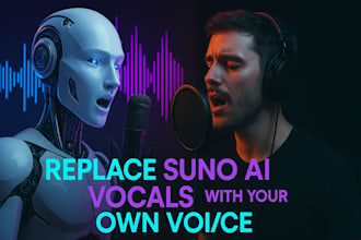 replace suno ai vocals with your own voice on your song