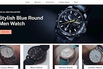 design luxury wrist watch shopify store smart watch store wrist watch website