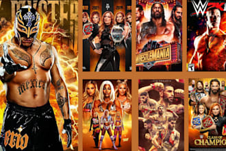 design ufc wwe MMA boxing  gym, sports, fitness, event, fighting flyer or poster