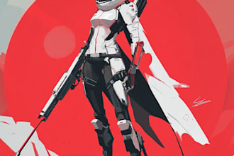 do sci fi character illustration or sci fi character art for you
