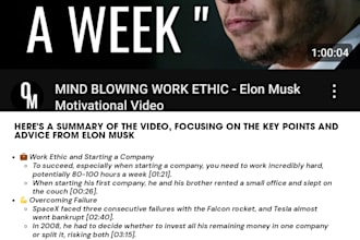 summarize your long youtube videos into key points