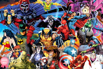 draw custom comic art and graphic novel illustrations in your style