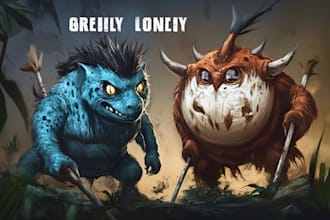 do character and creature art illustration