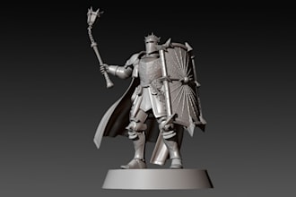 sculpt custom 3d characters for 3d printing
