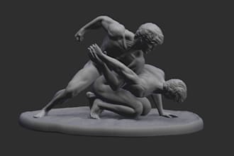 sculpt custom 3d characters for 3d printing