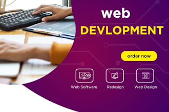 build, rebuild website development as full stack developer, front end developer