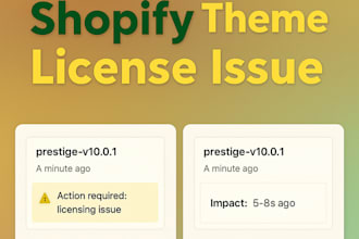 install and fix shopify theme licence issue