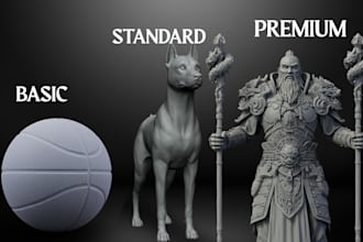 sculpt 3d character modeling, 3d armor, 3d cosplay helmet and 3d props for print