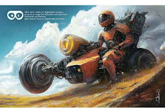 make environment, cyberpunk, sci fi art landscape design