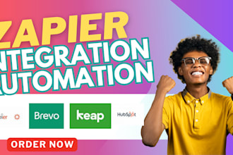 setup zapier integration worflow automation in keap brevo activecampaign hubspot