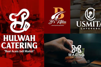 creative startup restaurant logo designing an affordable price