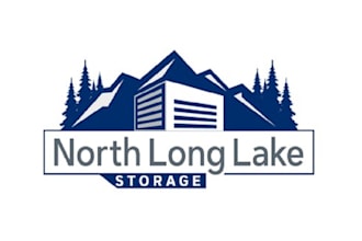 design super self storage facility and lake logo