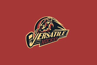 create cool hockey camps teams logo