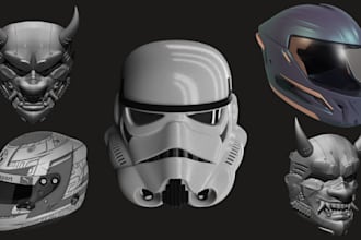 3d cosplay creation custom mask 3d cosplay 3d helmet cosplay prop 3d mask print