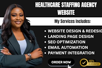 design healthcare staffing agency website homecare website staffing