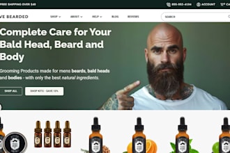 design beard oil shopify store beard care men grooming beard kit beard website