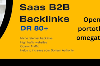 do back links from 80 plus DR saas b2b websites