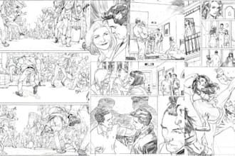 draw comic manga storyboard manga illustration nsfw comic anime