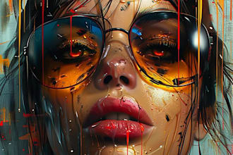 do illustration graffity, abstract expresionism art
