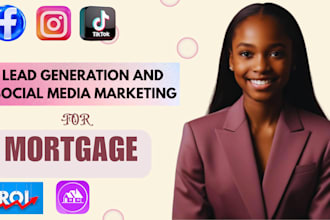 generate fresh mortgage marketing leads facebook, tiktok, google ad campaign