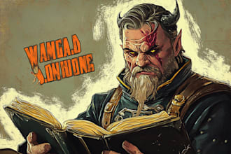 illustrate your d and d character portrait