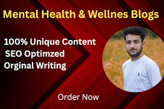 write mental health, wellness, and fitness blogs