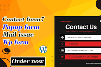 fix email issue, contact form issue, wordpress smtp, popup form, wp form