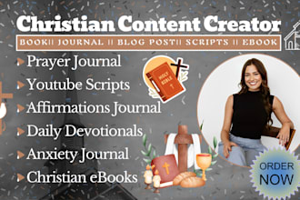 write christian book, christian article, prayer journal, amazon kindle book