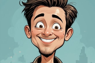 draw big head cartoon caricature from your photo