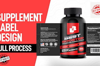 do supplement design, product label design or product packaging