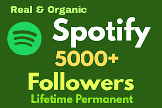 get real and active spotify followers organically