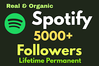 get real and active spotify followers organically