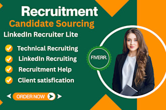 prepare recruiting database using linkedin