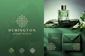 do extremely modern minimalist and luxury business logo