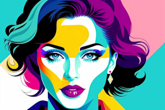 draw a pretty wpap or abstract pop art portrait of you