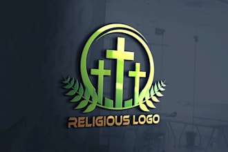 design retro vintage badge church logo