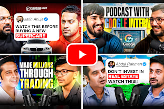 design eye catching podcast, youtube thumbnails