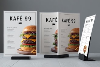 create food menu design, restaurant menu, drink and digital menu design