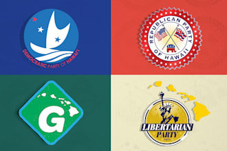 design retro vintage badge political logo